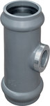 PVC pressure tee with a socket 90xGW1.5"/90 PN10 ANPL (with a female thread and a gasket) gray